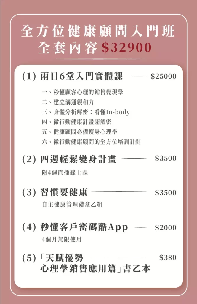 什麼是健康管理師必須要有的專業技能?除了健管師證照以外,還要補足哪些能力?跟健康顧問之間的差異是什麼?
