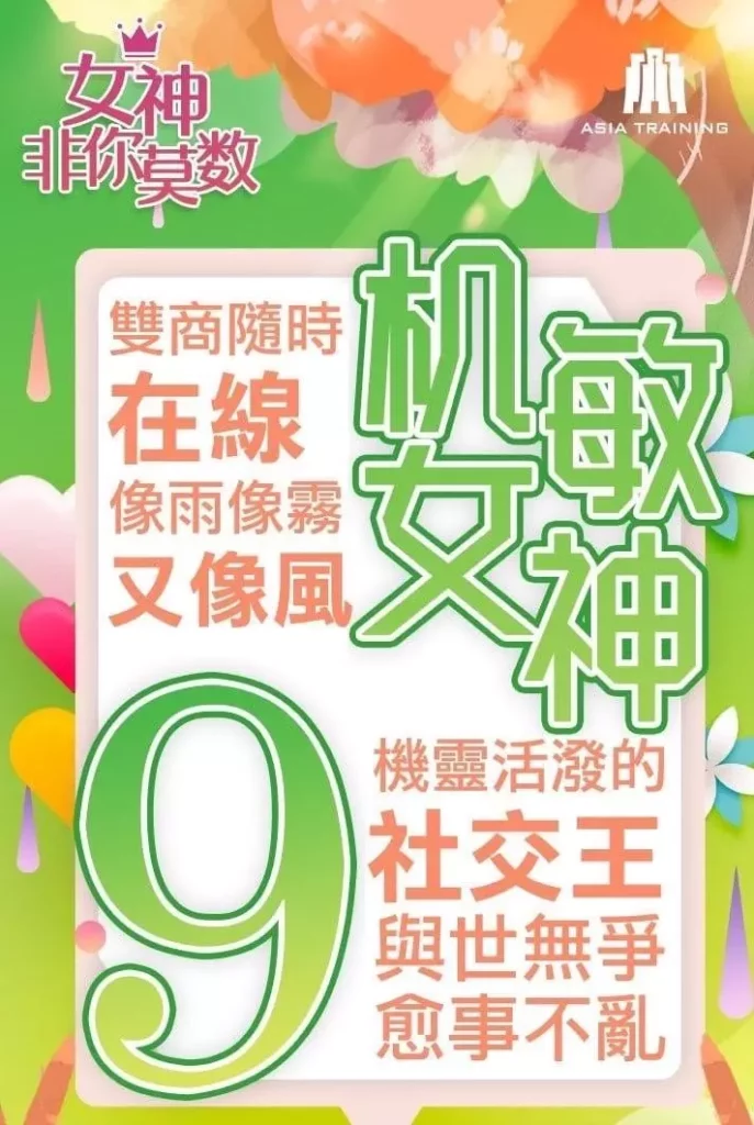 圖 取自 Asia Training 集團／天賦優勢心理學 9 號人。
