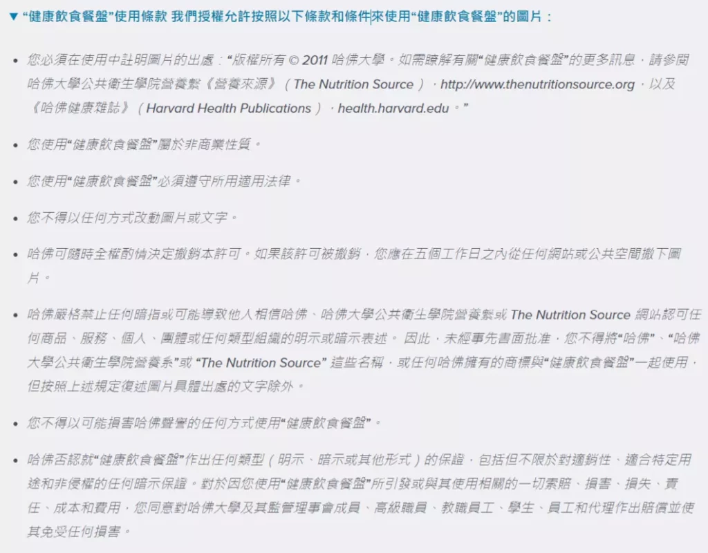 圖 取自Harvard Gazette／“健康飲食餐盤”使用條款。